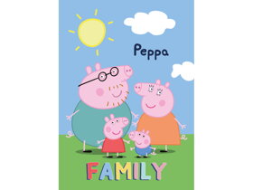 Dětská deka Peppa Pig Family