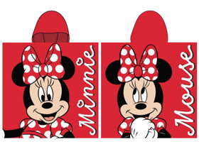 Červené dětské pončo Minnie Mouse