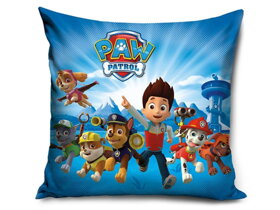 Modrý polštář Paw Patrol Týmová práce