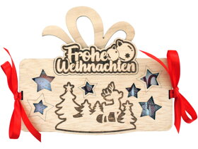 Tabulka na peníze - Frohe Weihnachten DE