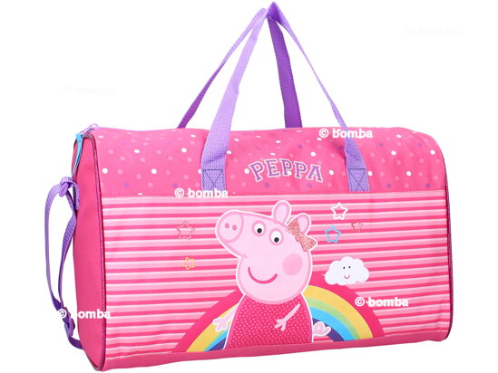 Růžová sportovní taška Peppa Pig