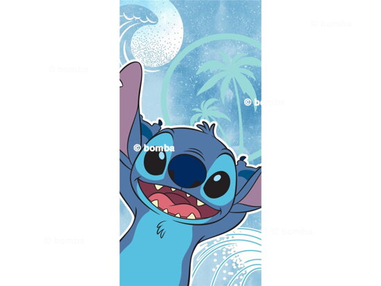 Modrá plážová osuška Lilo a Stitch