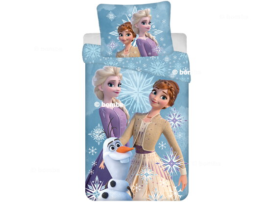 Ložní povlečení Frozen Anna, Elsa a Olaf